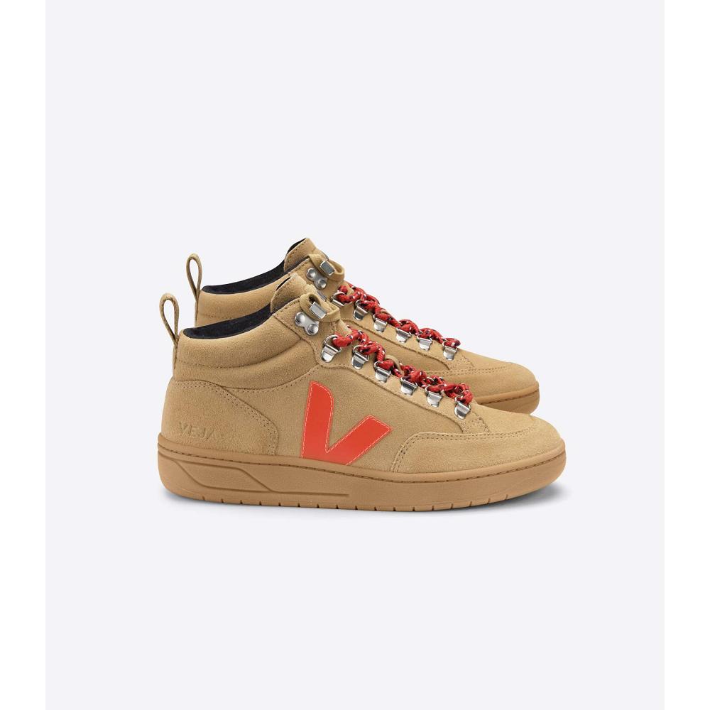 Women\'s Veja RORAIMA SUEDE High Tops Orange | SG 362GSO